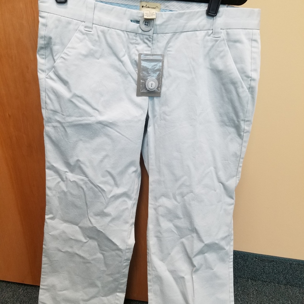 Anthropologie Grey Elevenses Capris size 6 NWT